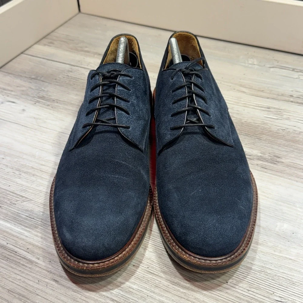 Beckett Simonon Durant Durby Blue Suede Men's Size 11 Dress Shoes